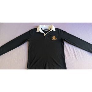 Vintage Ralph Lauren Gold Crest Long Sleeve Polo, Woman's L